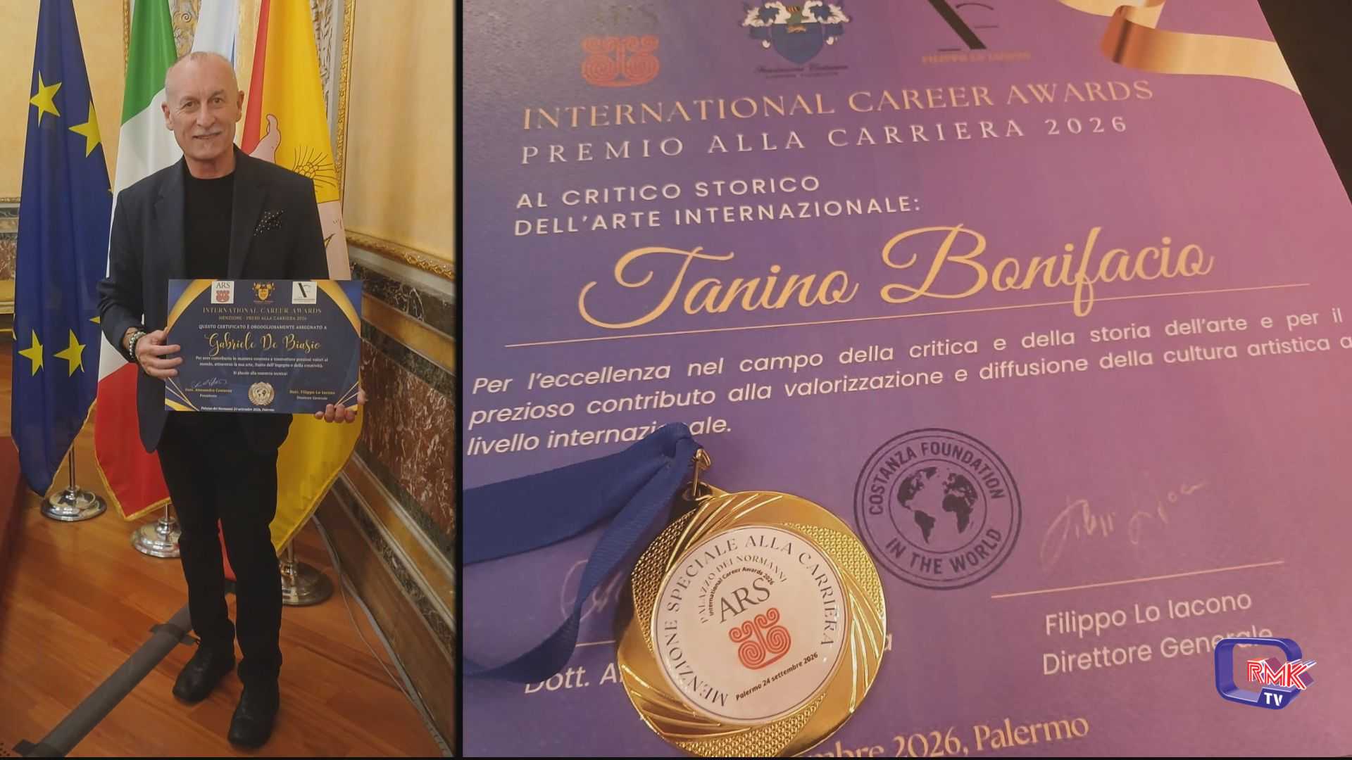 Conferito da Ars e Fondazione Costanza allo storico dell'arte Tanino Bonifacio premio alla carriera